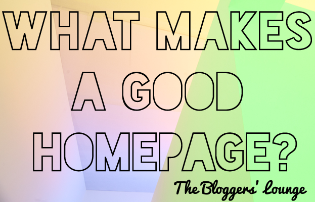 what makes a good homepage?