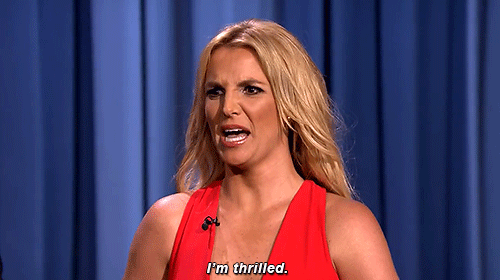 I'm thrilled Britney Spears gif